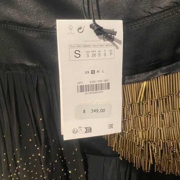 NWT Zara Limited Edition Scarf Mini Skirt - Picture 8 of 11